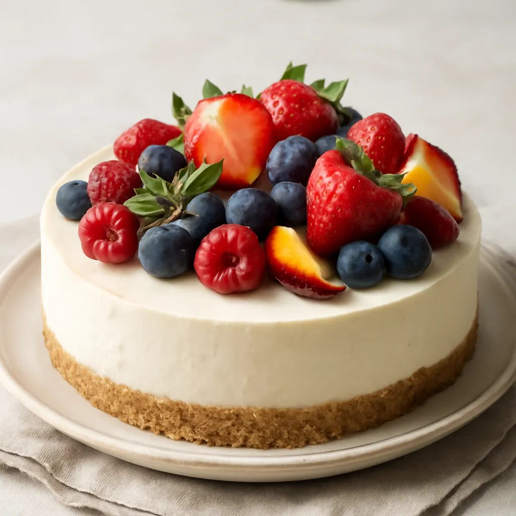 Cold Cheesecake with Fruits - photo 1