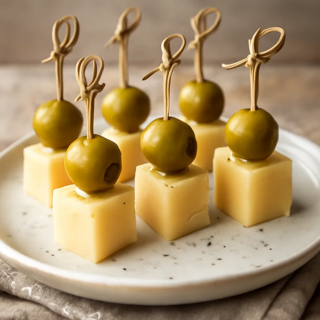 Cheese and Olive Skewers - photo 1