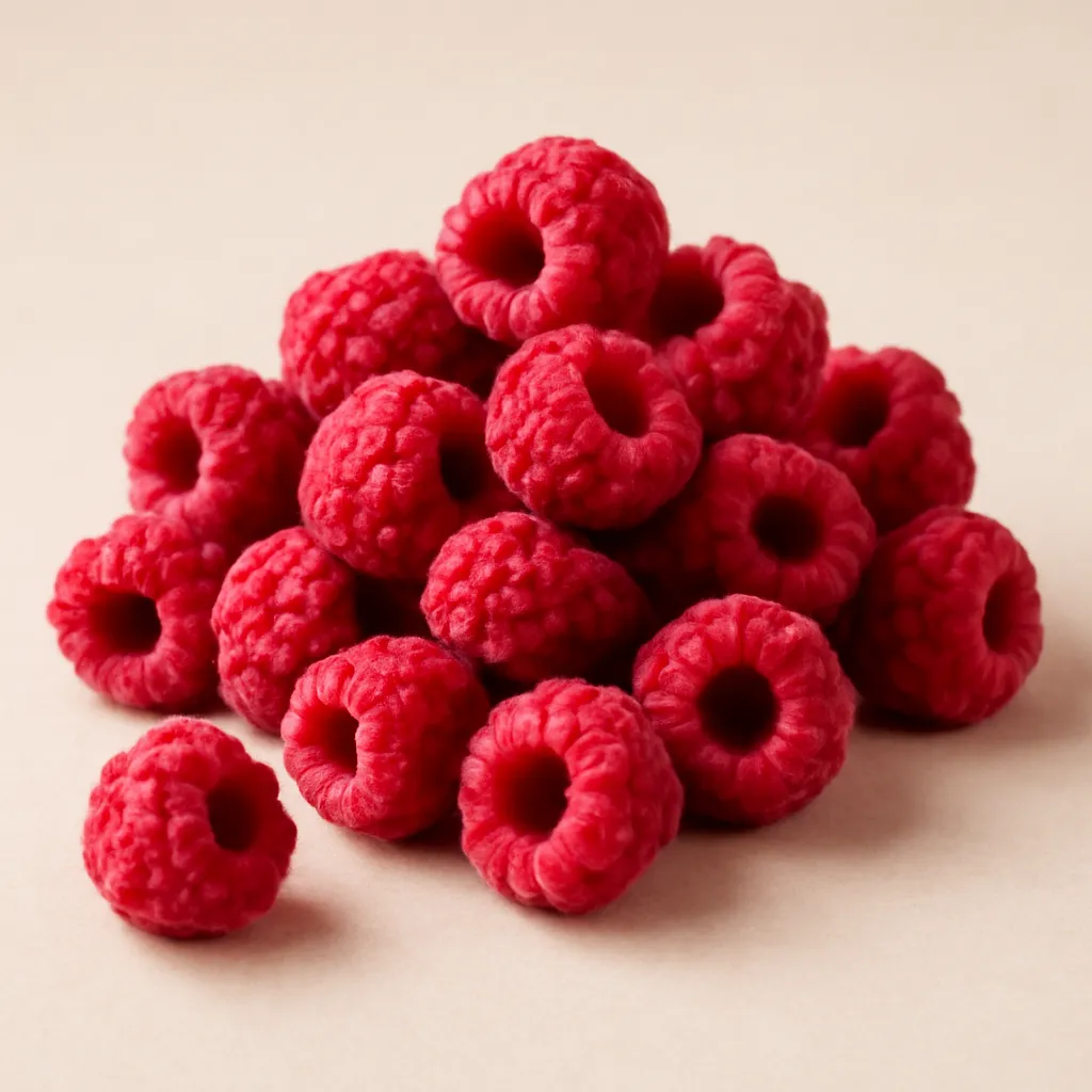 Freeze-dried raspberries