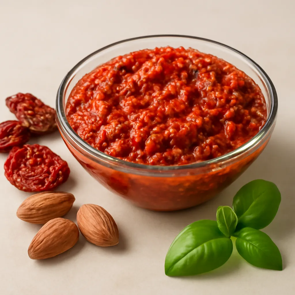 Red pesto (from sun-dried tomatoes)