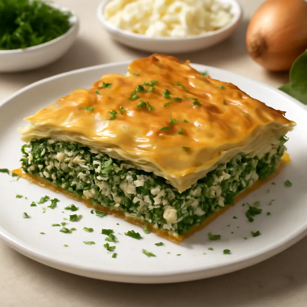 Spanakopita - placek szpinakowy - zdjęcie 1