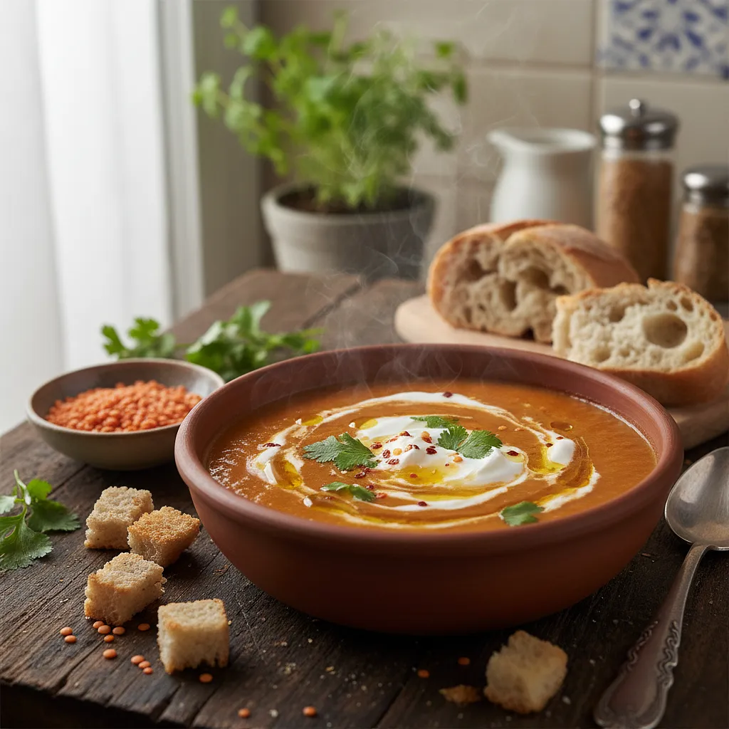 Aksamitna zupa krem z czerwonej soczewicy - zdjęcie 1