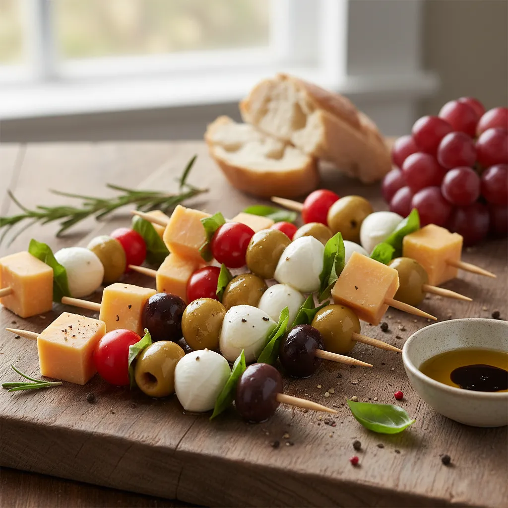 Koreczki z serem i oliwkami - photo 1