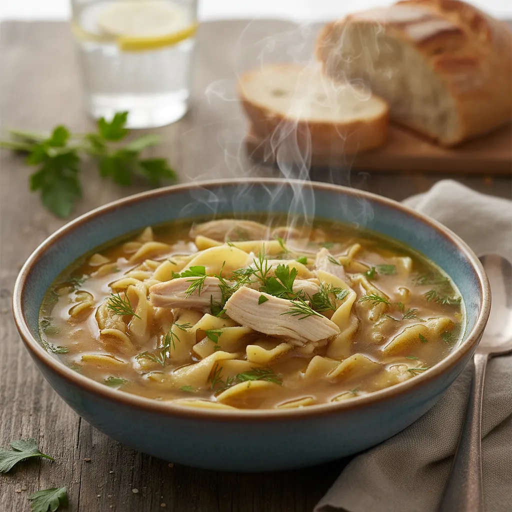 Rosół z kury z domowymi kluskami - zdjęcie 1