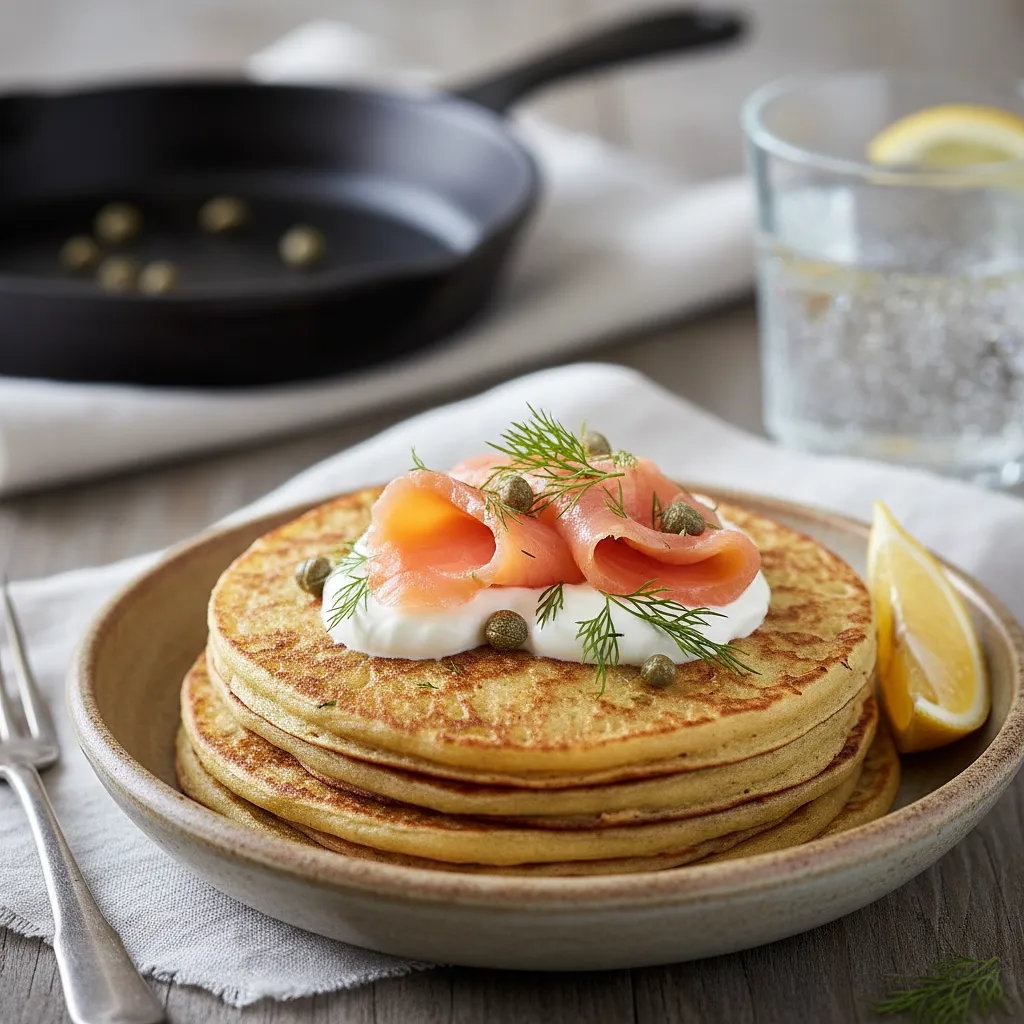 Bliny z łososiem i śmietaną - photo 1