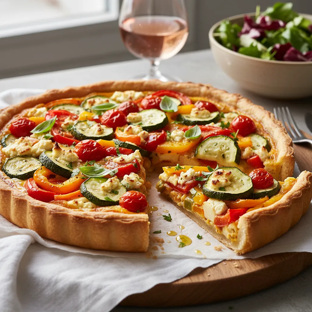 Tarta z warzywami i fetą - photo 1