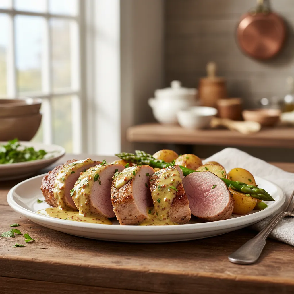 Polędwiczki wieprzowe w sosie musztardowym - zdjęcie 1