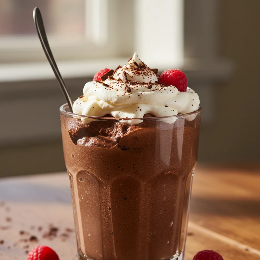 Aksamitny mus czekoladowy z bitą śmietaną - photo 1