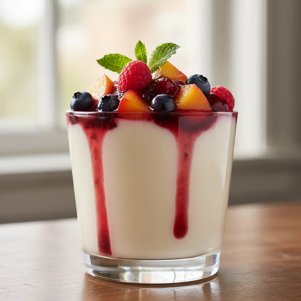 Panna Cotta z sosem owocowym - photo 1