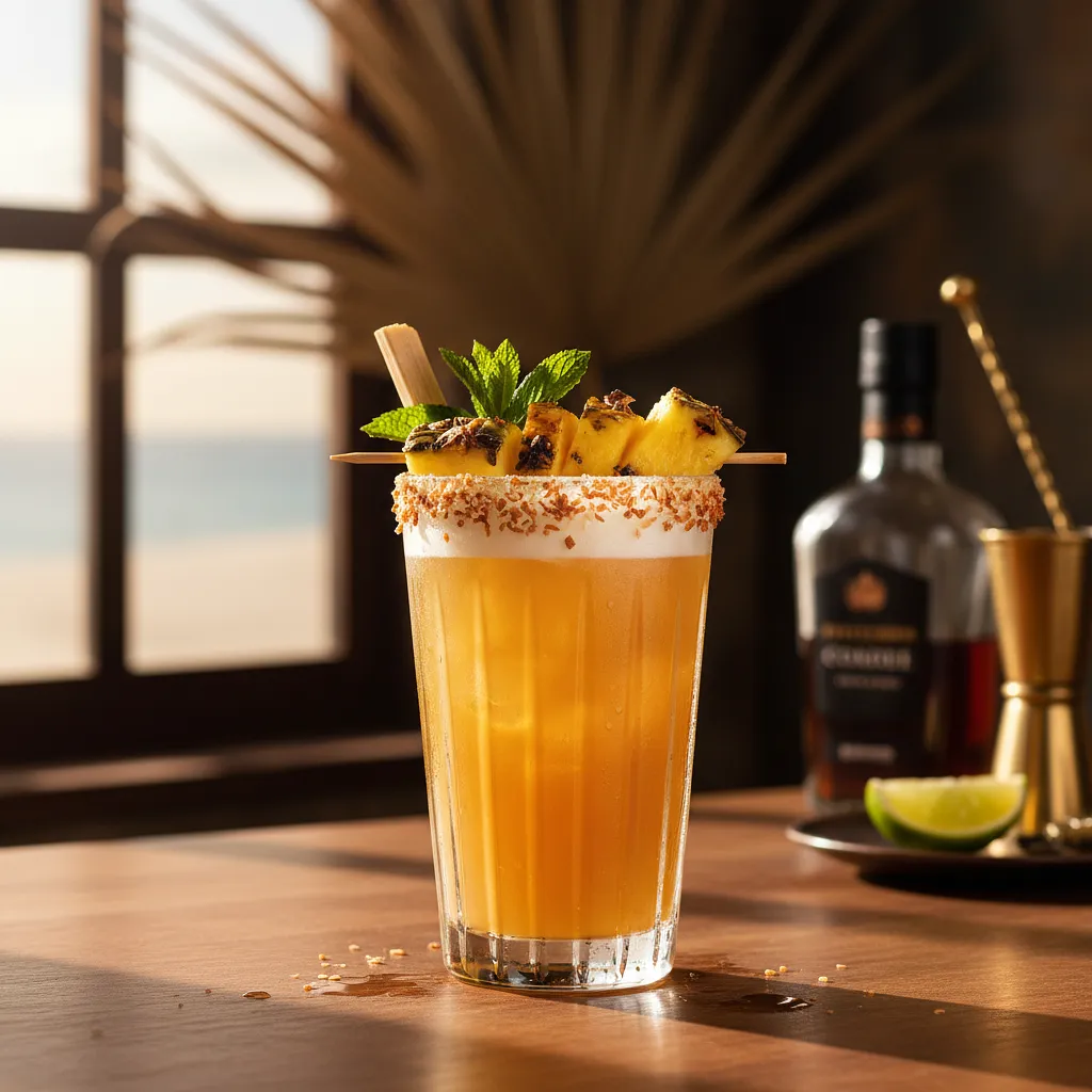 Koktajl ananasowy z rumem - zdjęcie 1