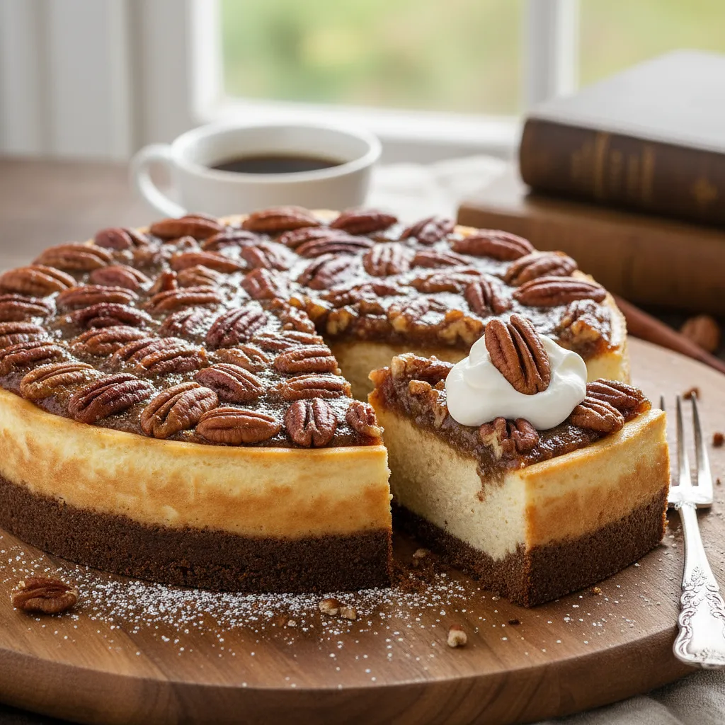 Pecan Pie Style Nut Cheesecake - photo 1