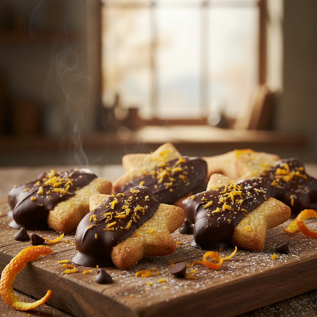 Spiced Gingerbread Cookies with a Hint of Orange in Velvety Chocolate - photo 1