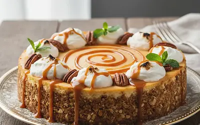 Sernik Królewski z Kajmakiem i Mascarpone na Orzechowym Spodzie