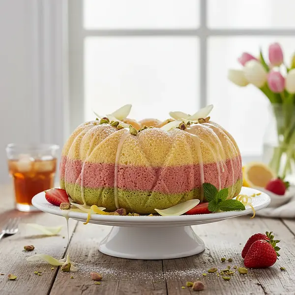 Spring Tulip Cake with Three Flavors