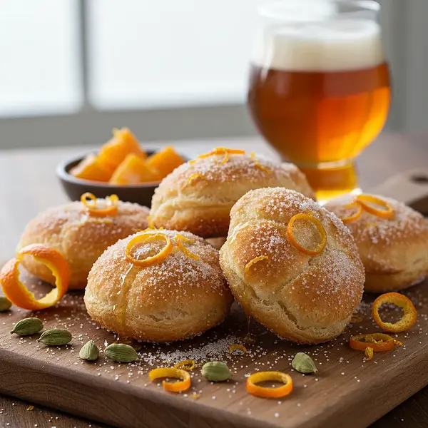 Beer Crust with a Hint of Cardamom and Orange Zest