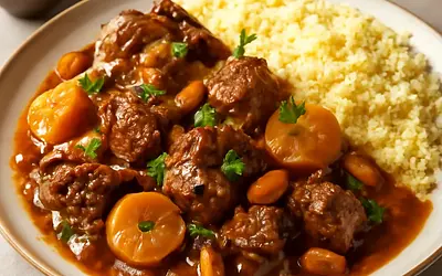 Tagine jagnięcy z morelami