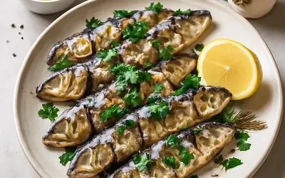 Grilled sardines