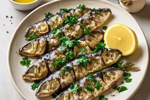 Grilled sardines