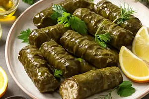Dolma - stuffed grape leaves