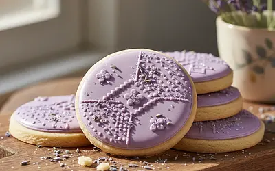 Precise Pixel Cookies with Lavender Royal Icing