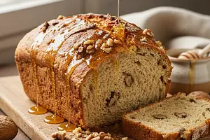 Sweet Spelt Bread with Honey and Walnuts