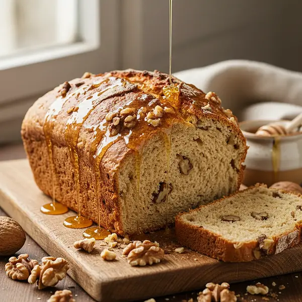 Sweet Spelt Bread with Honey and Walnuts