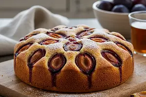 Quick Plum Yeast Cake 'Kiss of Summer'