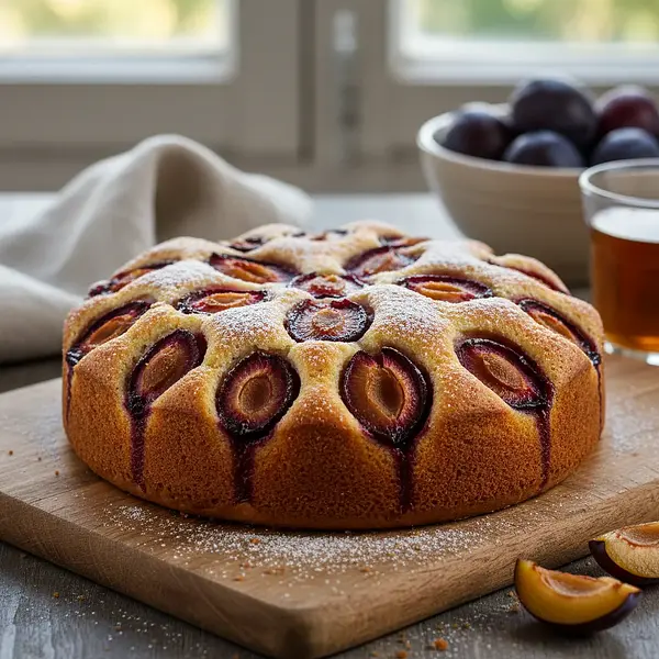 Quick Plum Yeast Cake 'Kiss of Summer'