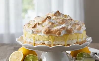 Aksamitne Ciasto Cytrynowe 'Limoncello Cloud' bez Pieczenia