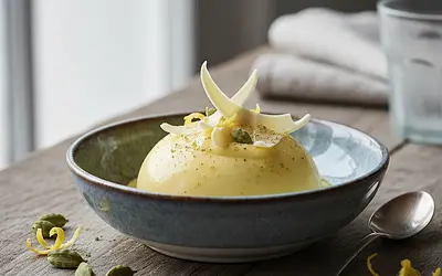 Velvety Lemon Curd with White Chocolate and Cardamom