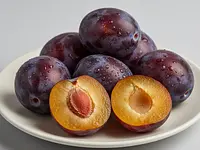 Fresh plums