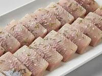 Salted herring fillets