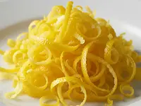 Grated lemon zest