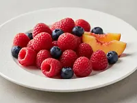 Fresh raspberries (for decoration)