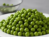 Drained canned peas