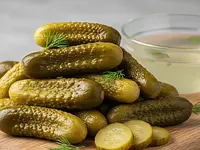 Pickled cucumber (gherkins)
