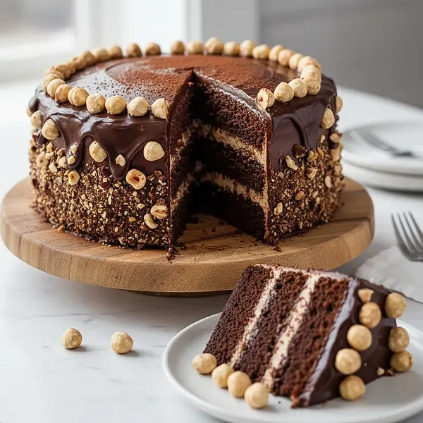 Chocolate-Hazelnut Babka with Crunchy Hazelnuts