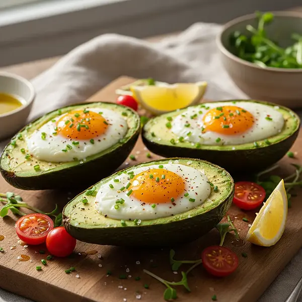 Avocado stuffed eggs