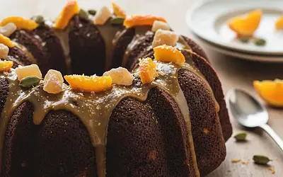 Chocolate-Orange Babka with Cardamom and Salted Caramel