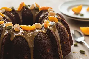 Chocolate-Orange Babka with Cardamom and Salted Caramel