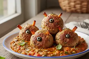 Potworkowe Klopsiki z Indyka w Ukrytym Sosie Warzywnym