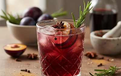 Korzenny Shrub Śliwkowy z Rozmarynem