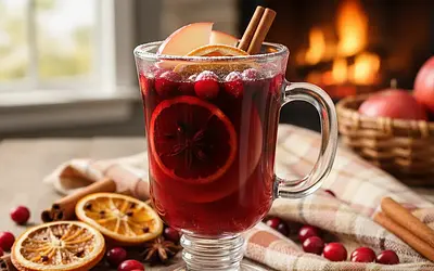 Spiced Apple-Cranberry Mulled Wine