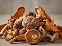 Dried forest mushrooms