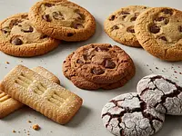 Crispy cookies or ladyfingers