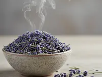 Dried edible lavender flowers