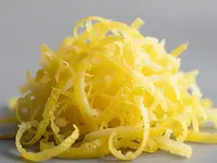 Grated lemon zest