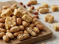 Roasted, salted peanuts