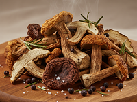 Suszone grzyby (borowiki lub podgrzybki)