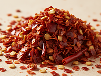 Dried chili flakes